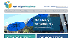 Desktop Screenshot of parkridgelibrary.org