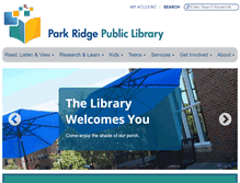 Tablet Screenshot of parkridgelibrary.org